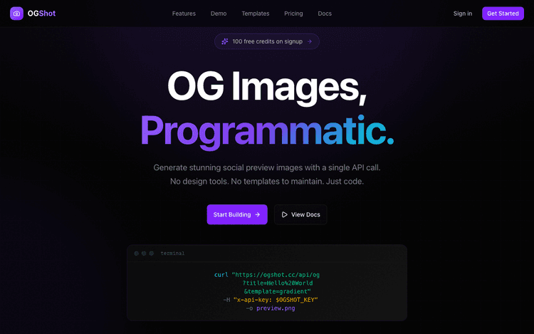 OGShot — OG Image API